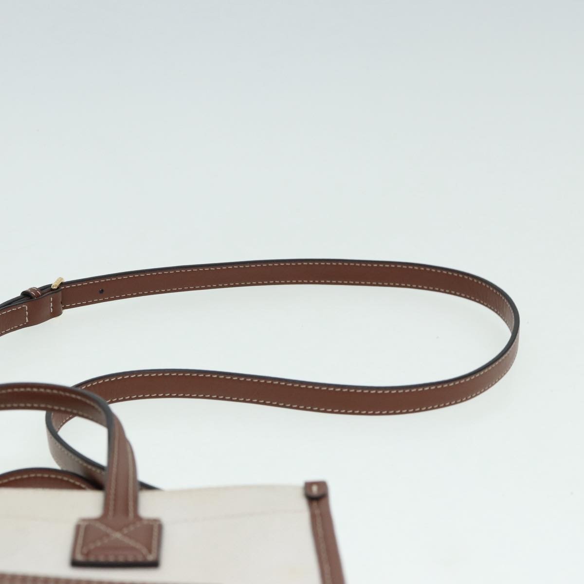 Burberry Freya Shopping Tote Canvas with Leather, BEIGE, CANVAS, Tote bag