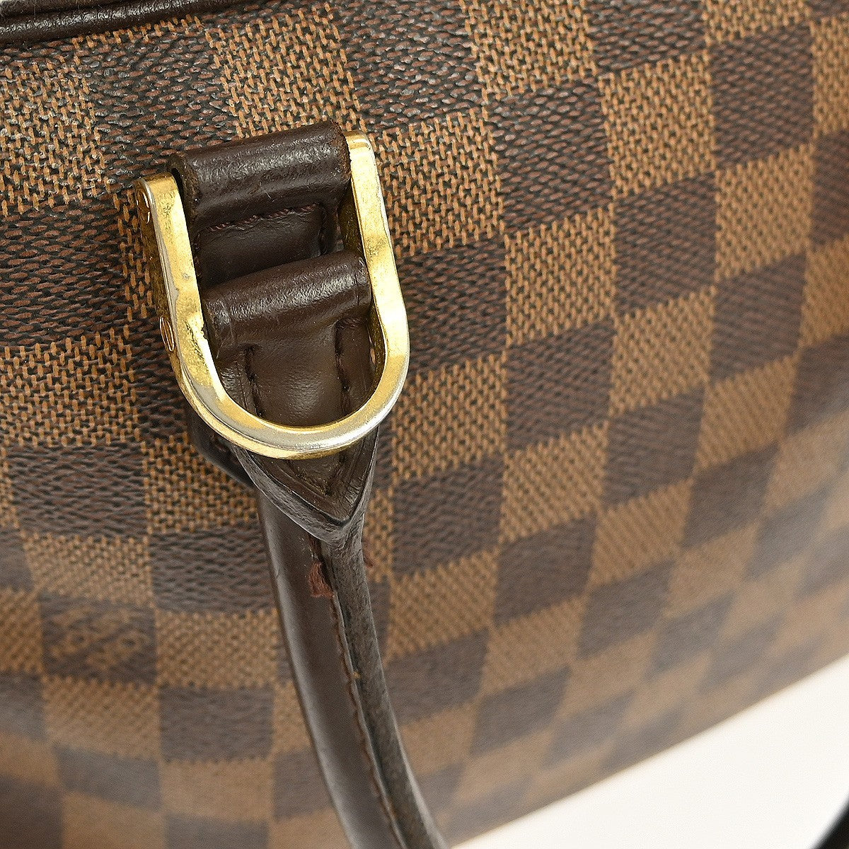 Louis Vuitton Brera Handbag Damier, BROWN, CANVAS, Handbag