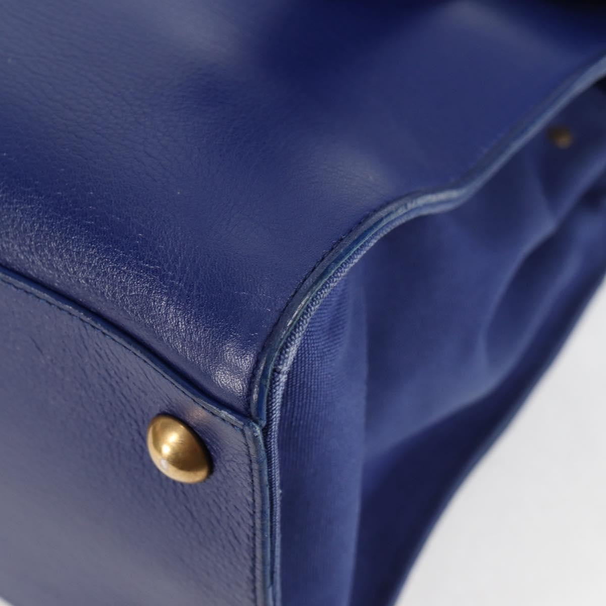 Saint Laurent Muse Two Bag Leather, BLUE, LEATHER, Tote bag