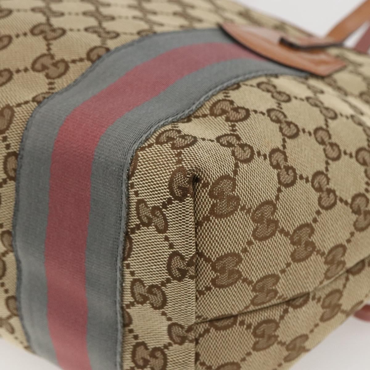 Gucci Jolie Web Tote GG Canvas, BEIGE, CANVAS, Tote bag