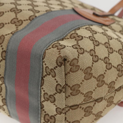 Gucci Jolie Web Tote GG Canvas, BEIGE, CANVAS, Tote bag