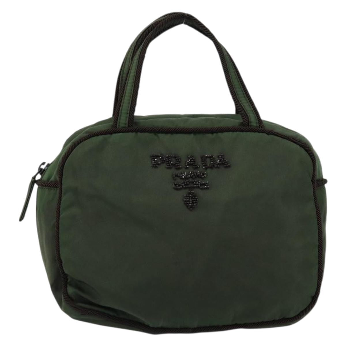 Prada Vintage Handbag Tessuto, GREEN, NYLON, Handbag