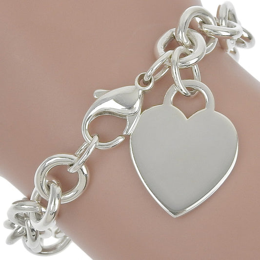 Tiffany & Co. Return To Tiffany Heart Tag Bracelet Sterling Silver, SILVER, SILVER, Bracelet