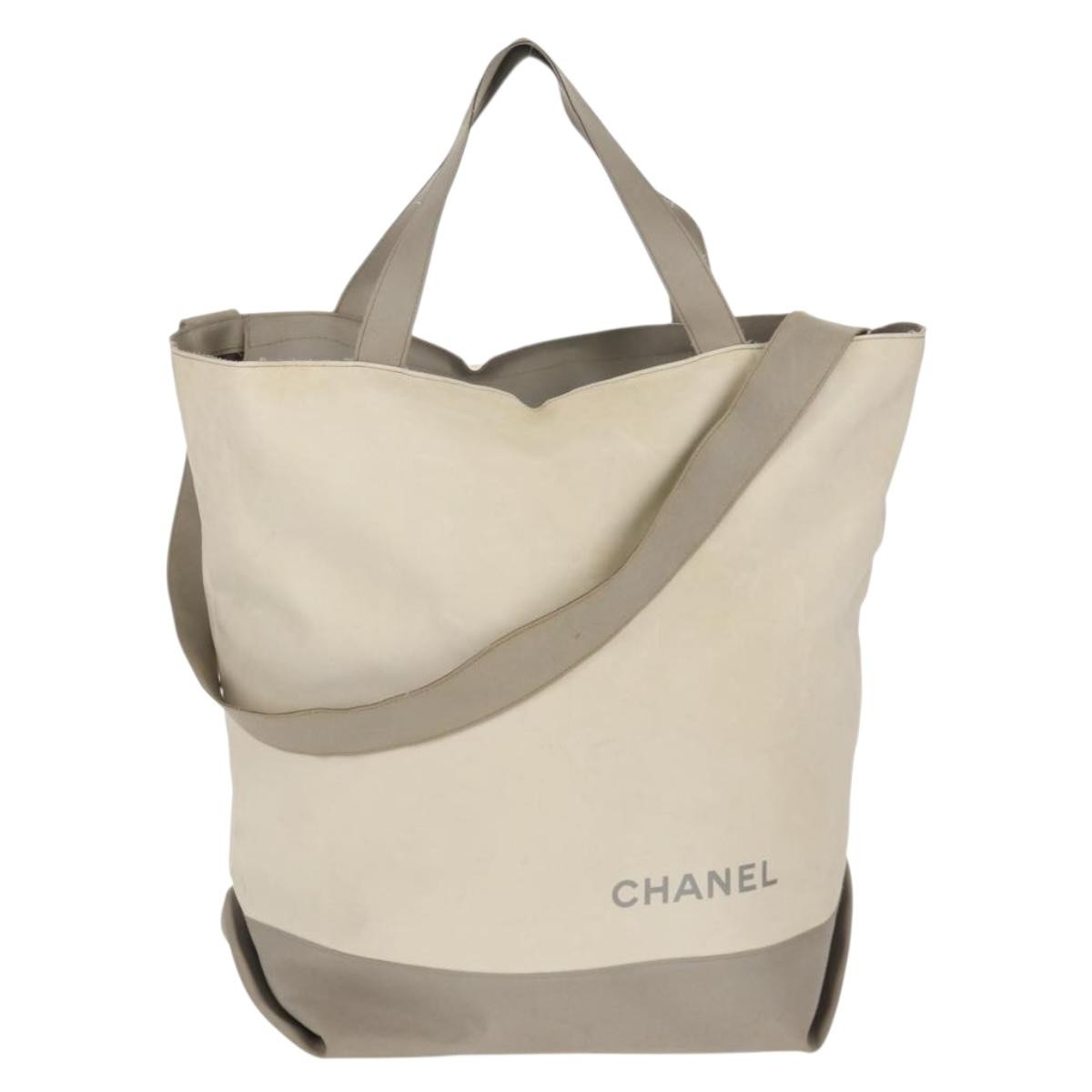 Chanel Sport Tote Nylon, GRAY, NYLON, Tote bag