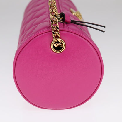 Versace Medusa Shoulder Bag Leather, PINK, LEATHER, Shoulder bag