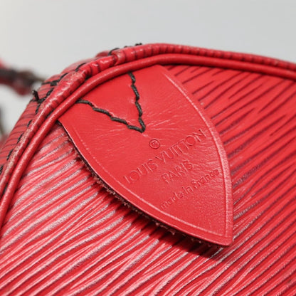 Louis Vuitton Speedy Handbag Epi Leather, RED, LEATHER, Handbag