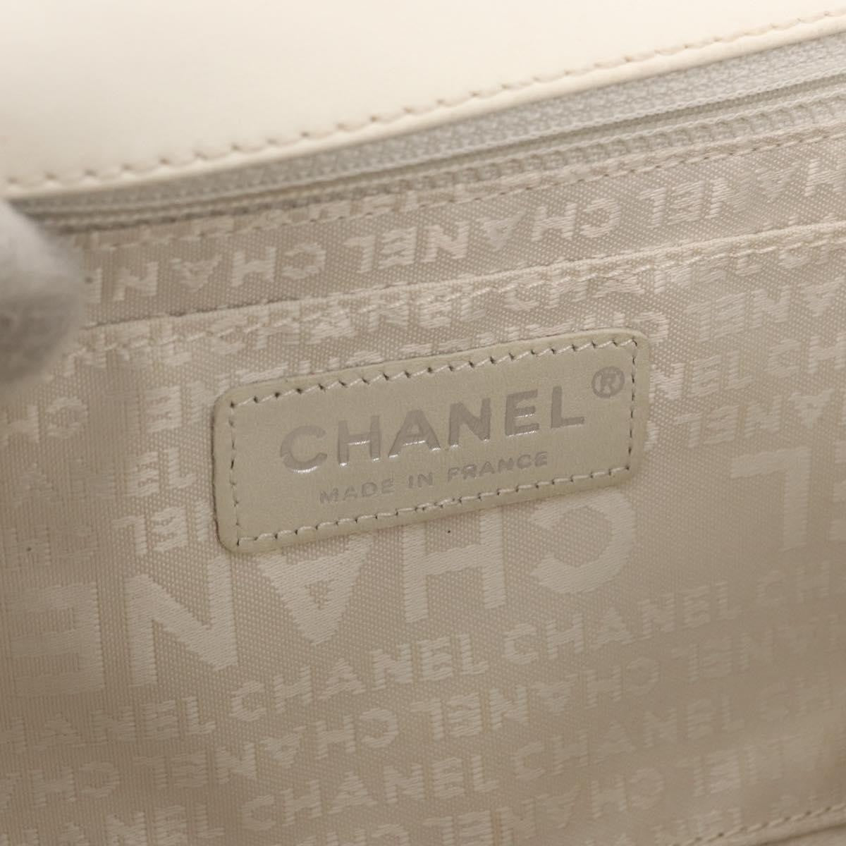 Chanel Reissue 2.55 Flap Bag Leather, WHITE, LEATHER, Shoulder bag