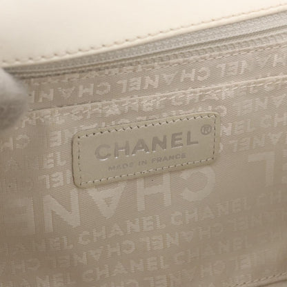 Chanel Reissue 2.55 Flap Bag Leather, WHITE, LEATHER, Shoulder bag