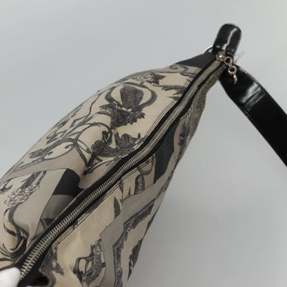 Salvatore Ferragamo Vintage Shoulder Bag Canvas, GRAY, CANVAS, Shoulder bag