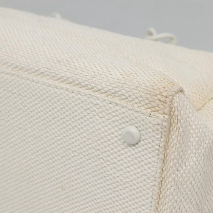 Chanel CC Resin Chain Tote Quilted Raffia, WHITE, WOOD, Tote bag