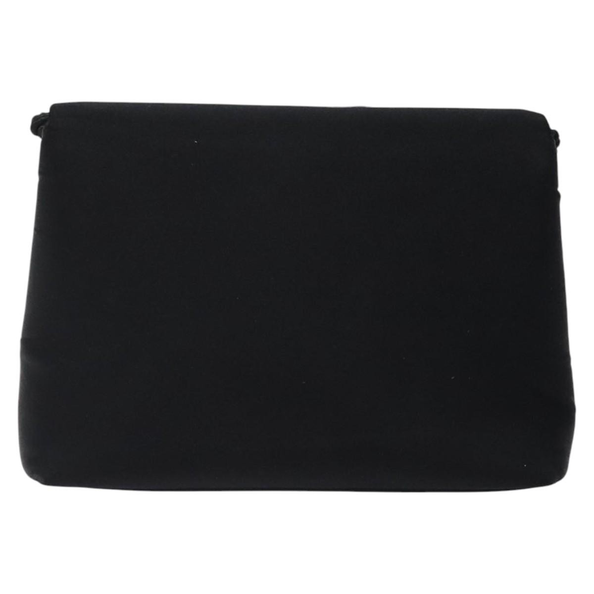 Chanel Vintage Camellia Flap Crossbody Bag Silk, BLACK, SILK, Shoulder bag