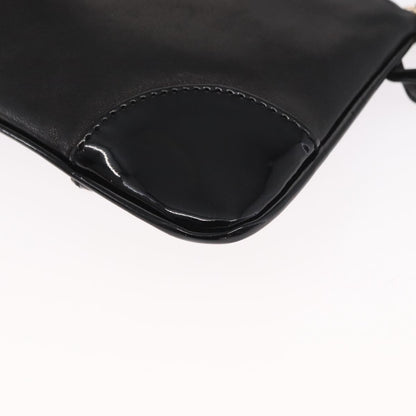 Chanel Camellia Clutch Bag Leather, BLACK, LEATHER, Clutche & pouche