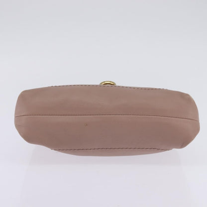 Salvatore Ferragamo Gancini Shoulder Bag Leather, BEIGE, LEATHER, Shoulder bag