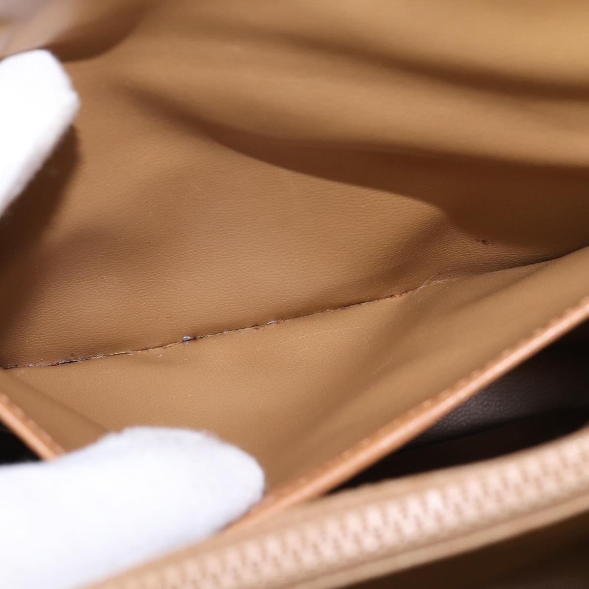 Celine Macadam Shoulder Bag PVC Leather, BEIGE, CANVAS, Shoulder bag