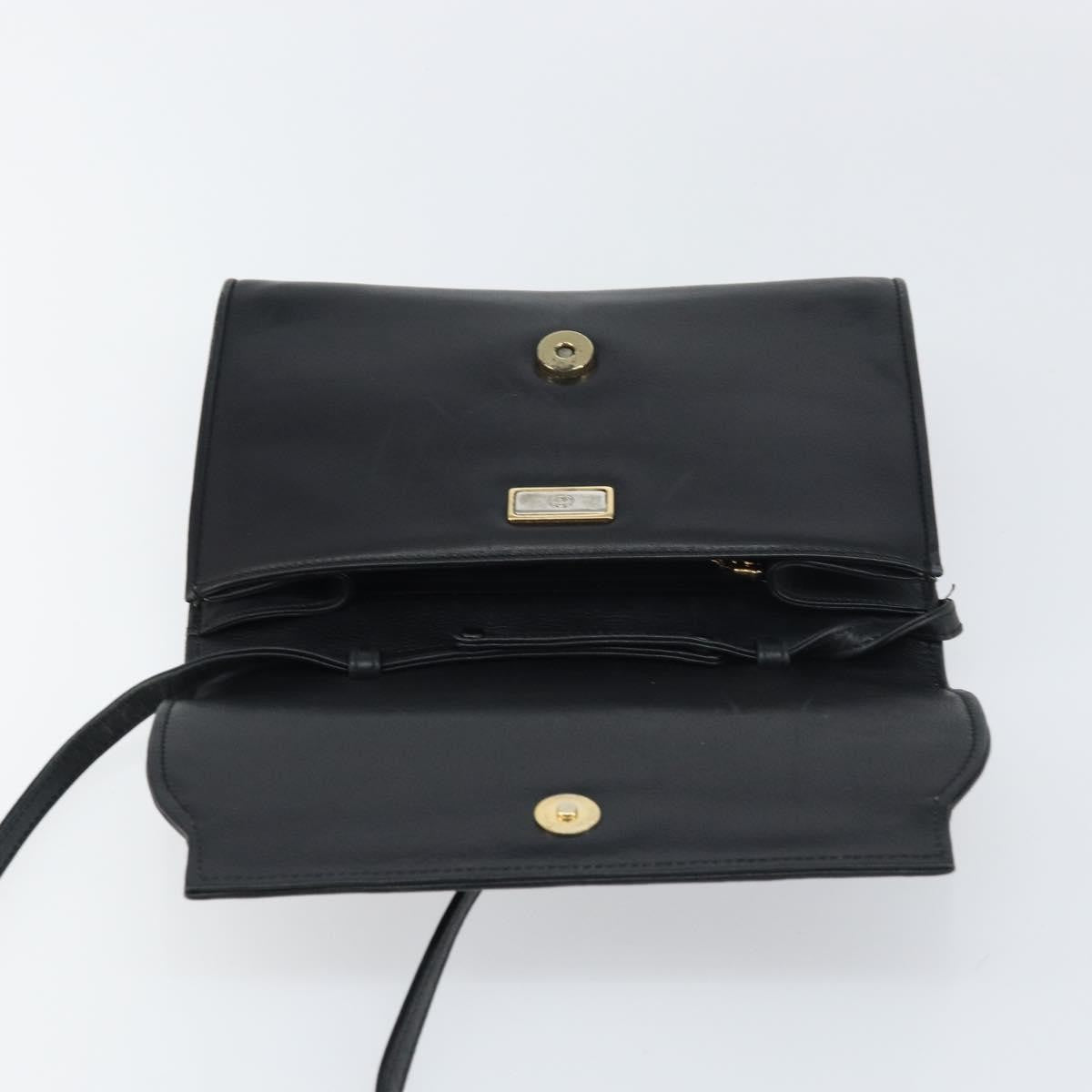 Gucci Vintage Shoulder Bag Leather, BLACK, LEATHER, Shoulder bag