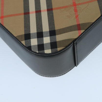 Burberry Nova check Shoulder bag Canvas, BEIGE, CANVAS, Shoulder bag