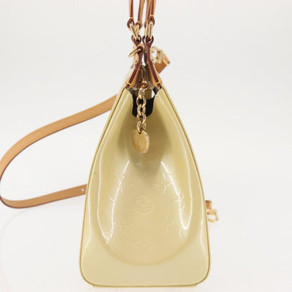 Louis Vuitton Brea Handbag Monogram Vernis, BEIGE, PATENT_LEATHER, Handbag