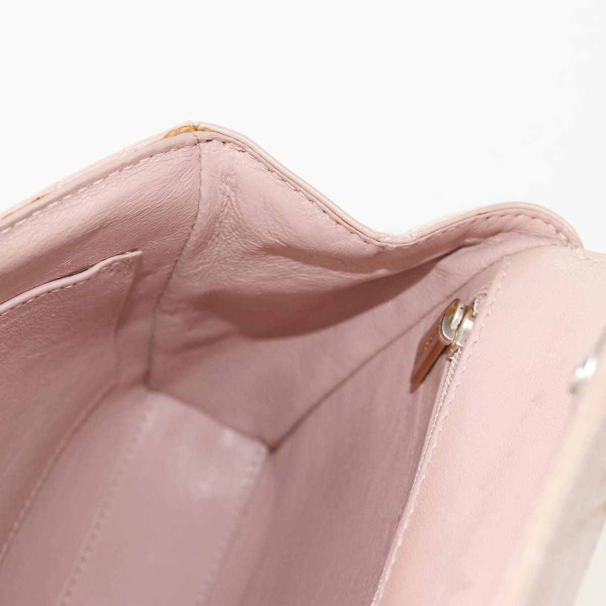 Chanel Vintage Top Handle Flap Bag Quilted Lambskin, PINK, LEATHER, Handbag