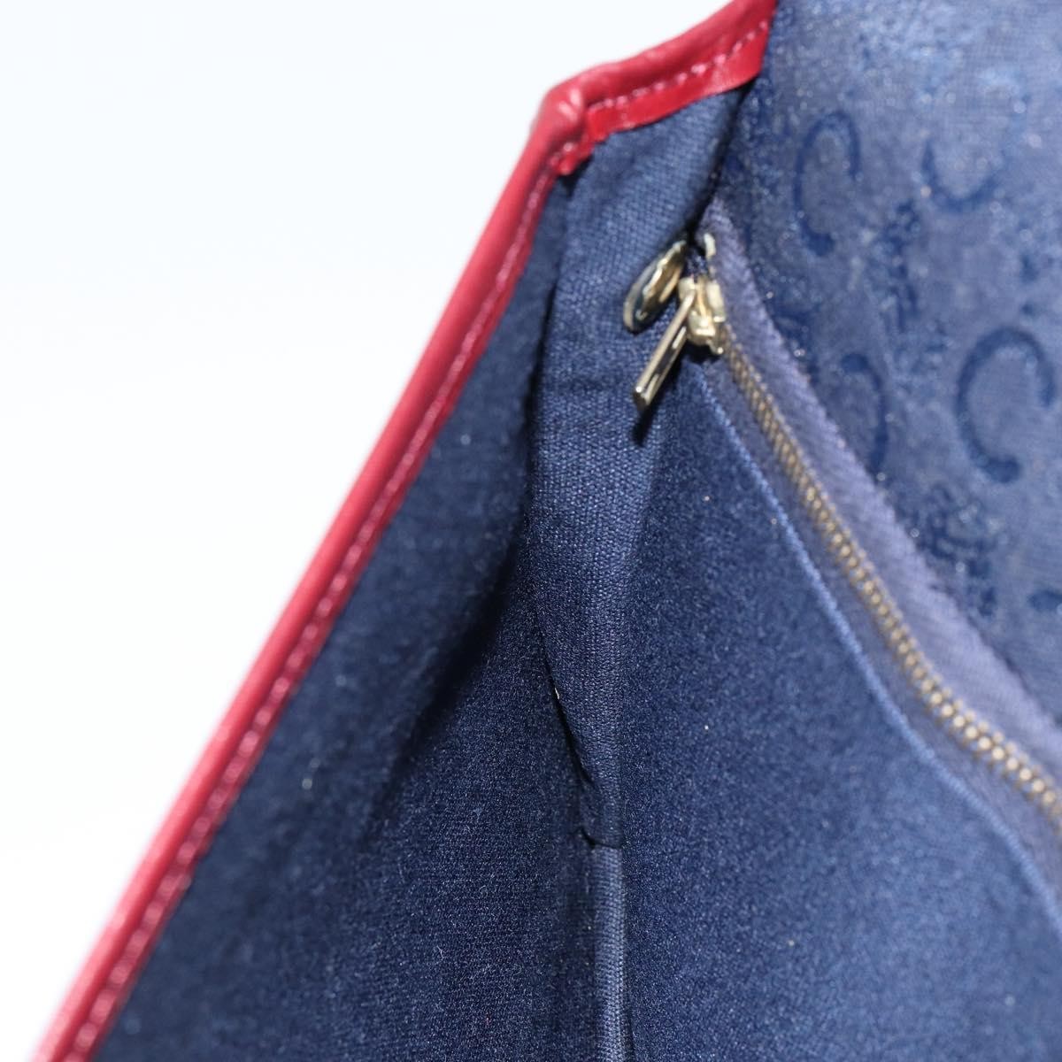 Celine C Macadam Shoulder bag Canvas, NAVY, CANVAS, Shoulder bag