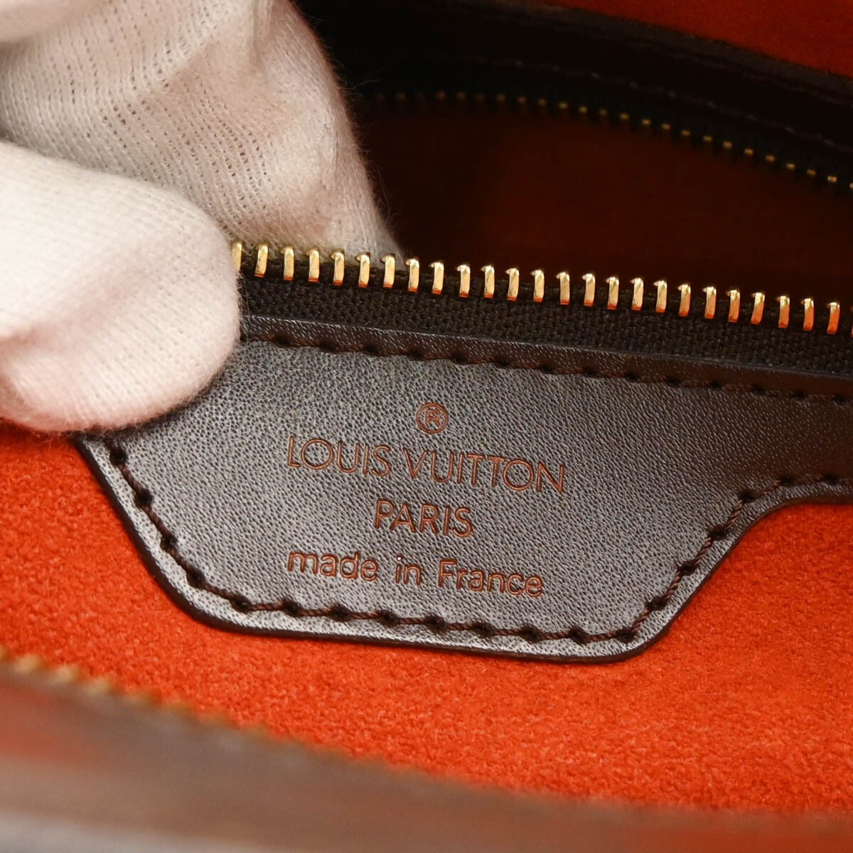 Louis Vuitton Venice Sac Plat Bag Damier, BROWN, CANVAS, Tote bag