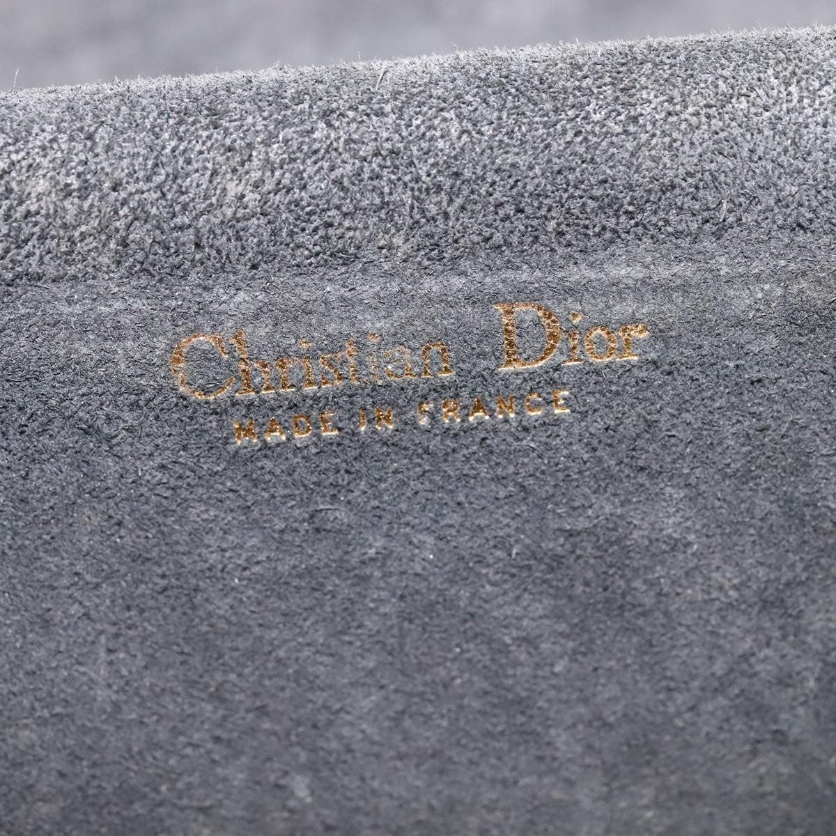 Christian Dior Vintage Shoulder Bag Leather, BLACK, LEATHER, Shoulder bag