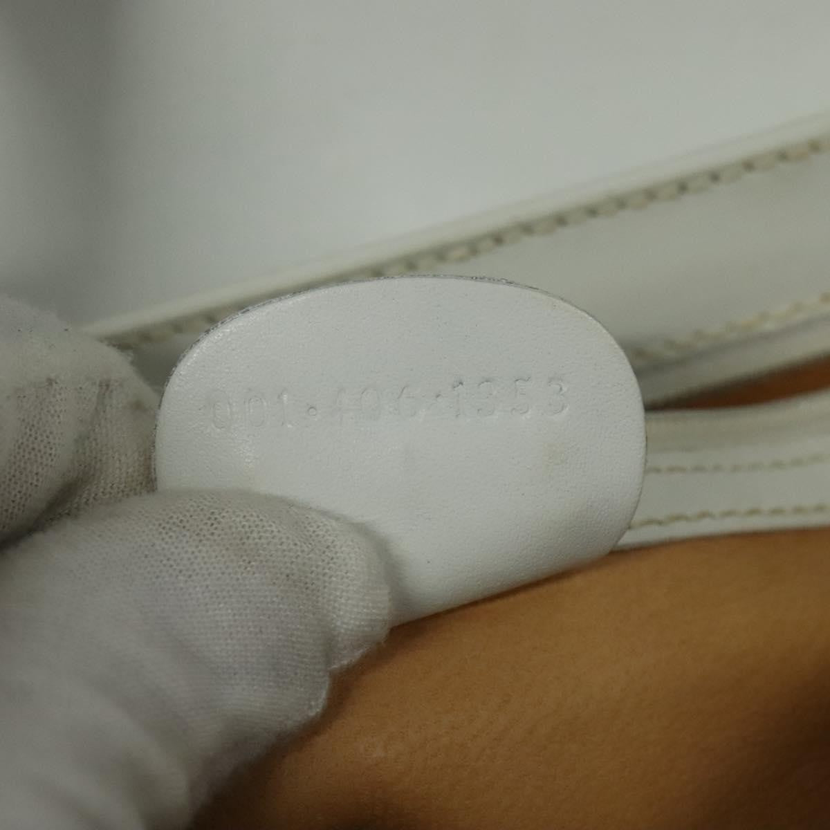 Gucci Vintage Flap Crossbody Bag Leather, WHITE, LEATHER, Shoulder bag