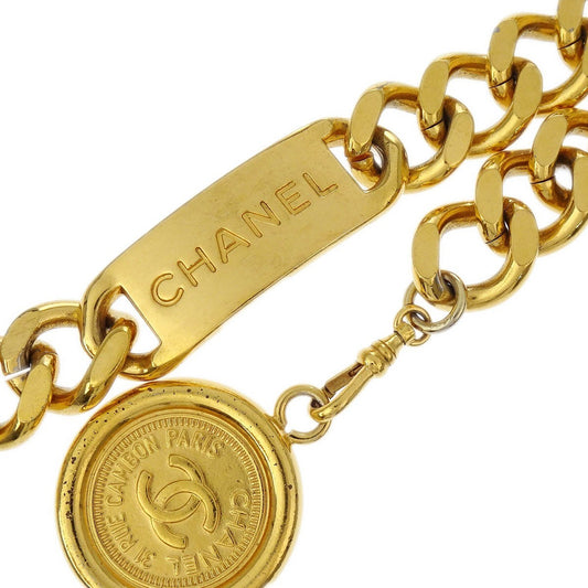 Chanel Medallion Chain Link Belt Metal, GOLD, GOLD_PLATED, Belts