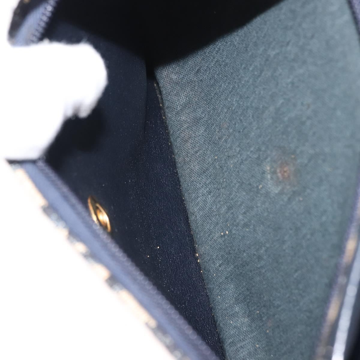 Christian Dior Vintage Trotter Shoulder Bag Canvas, NAVY, CANVAS, Shoulder bag