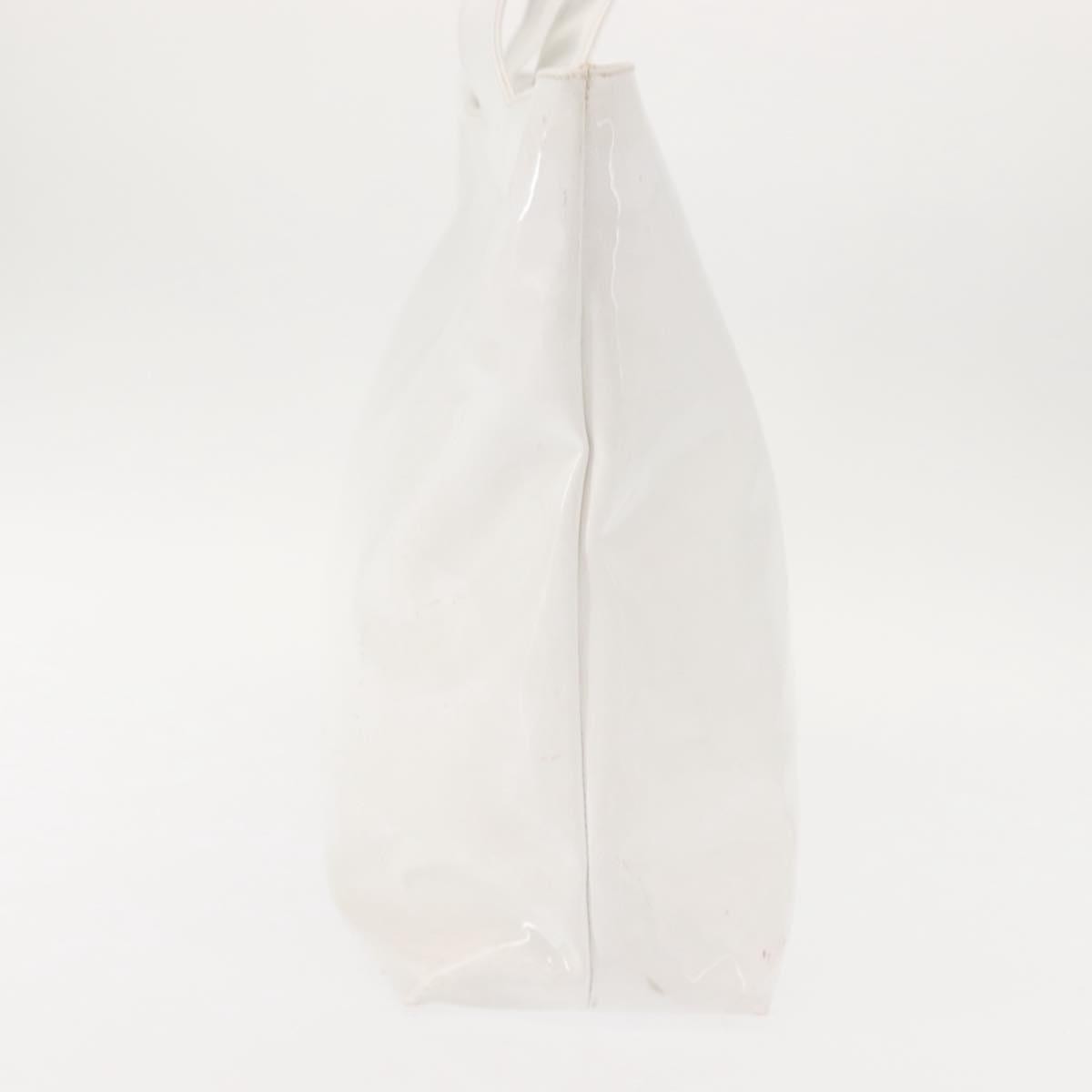 Salvatore Ferragamo Gancini Tote Patent leather, WHITE, PATENT_LEATHER, Tote bag