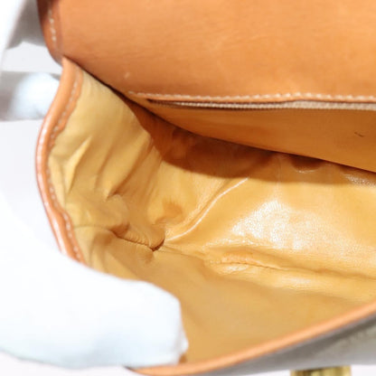 Celine Macadam Shoulder Bag PVC Leather, BEIGE, CANVAS, Shoulder bag