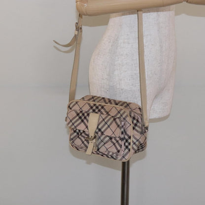 Burberry Nova Check Blue Label Nylon, PINK, NYLON, Shoulder bag