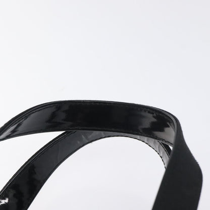 Salvatore Ferragamo Vara Bow Top Handle Bucket Bag Patent Leather, BLACK, PATENT_LEATHER, Handbag