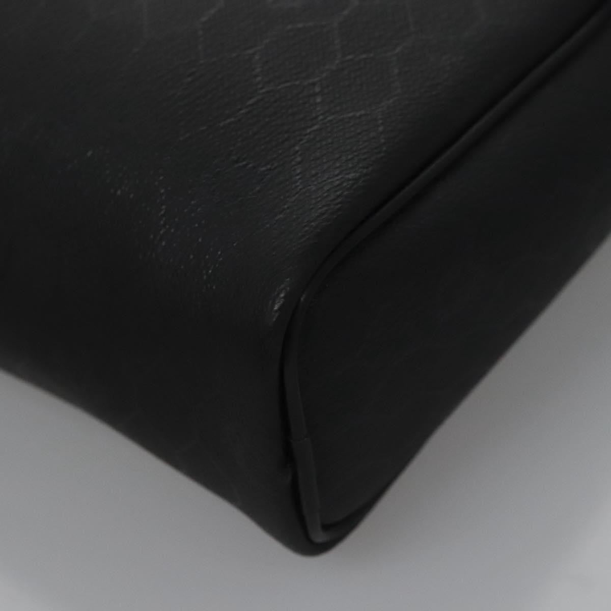 Christian Dior Vintage honeycomb clutch Canvas, BLACK, CANVAS, Clutche & pouche