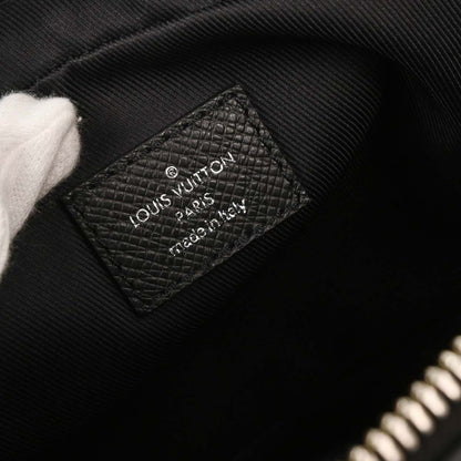 Louis Vuitton Outdoor BumBag Monogram Taigarama, BLACK, LEATHER, Shoulder bag