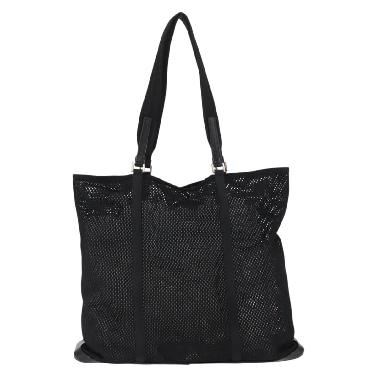 Prada Vintage Tote Nylon, BLACK, NYLON, Tote bag