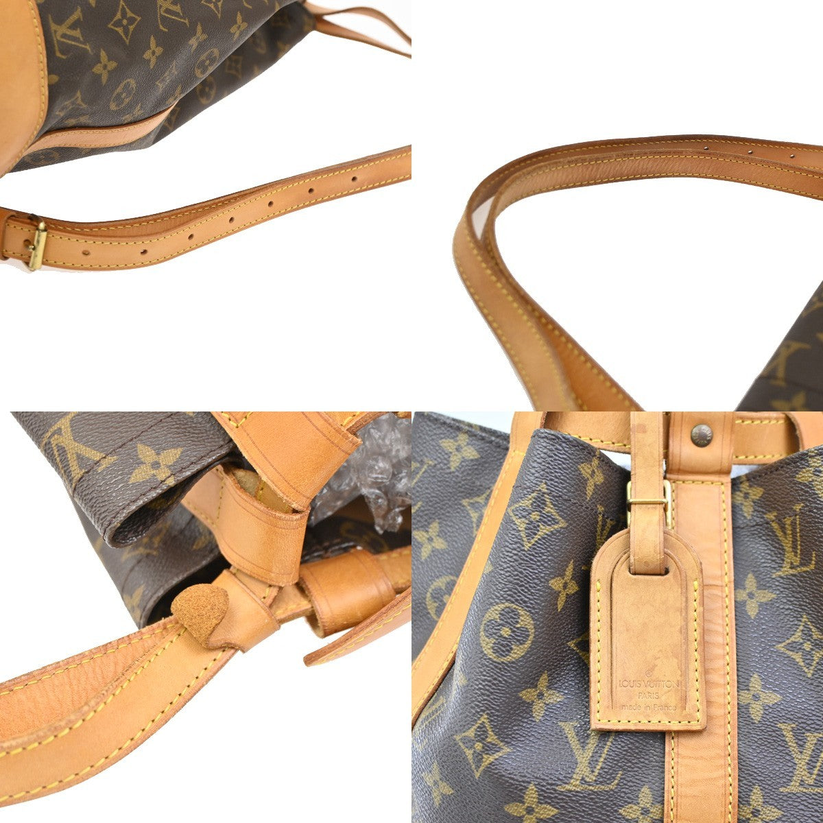 Louis Vuitton Randonnee Backpack Monogram Canvas, BROWN, CANVAS, Shoulder bag