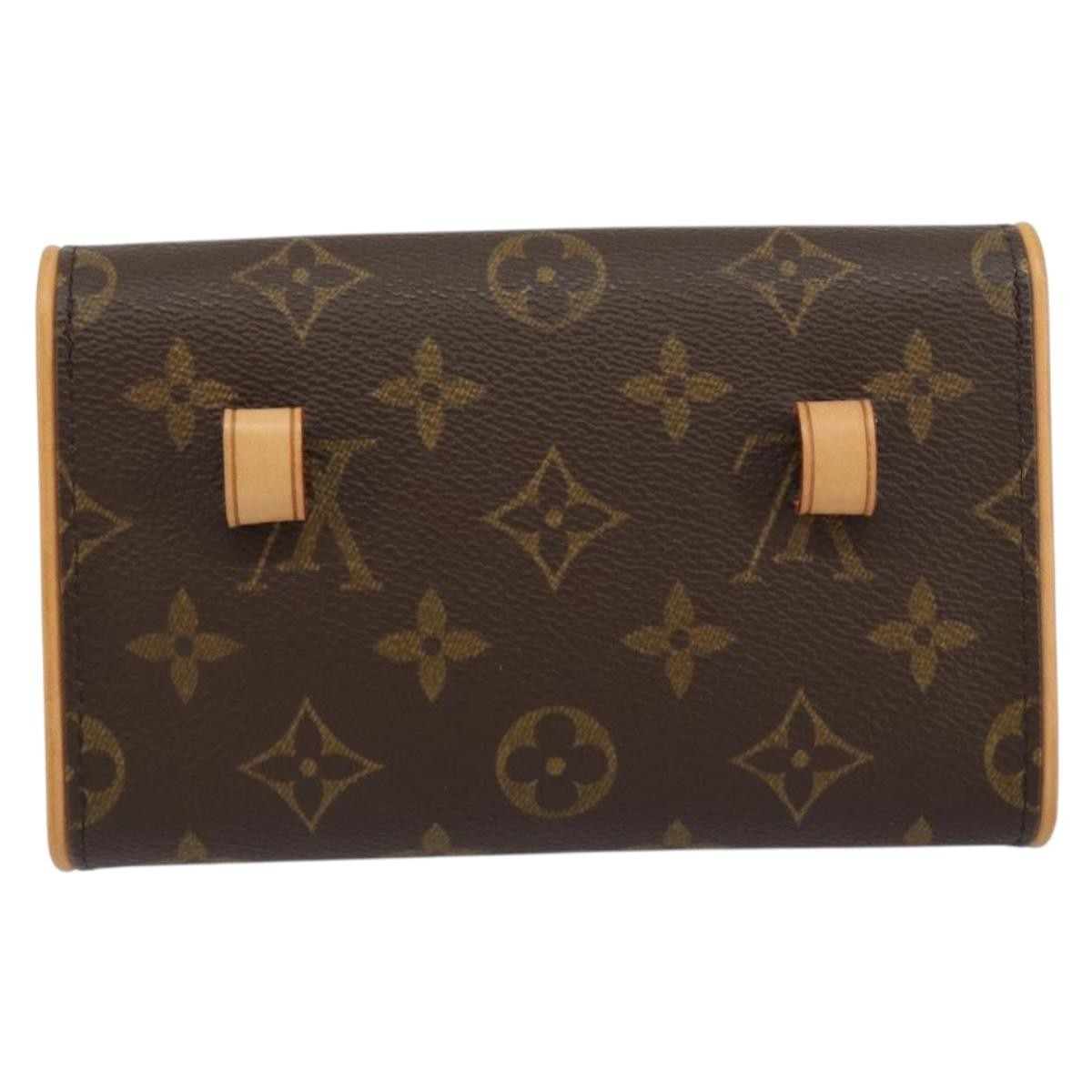 Louis Vuitton Florentine Waist Bag Monogram Canvas, BROWN, CANVAS, Clutche & pouche