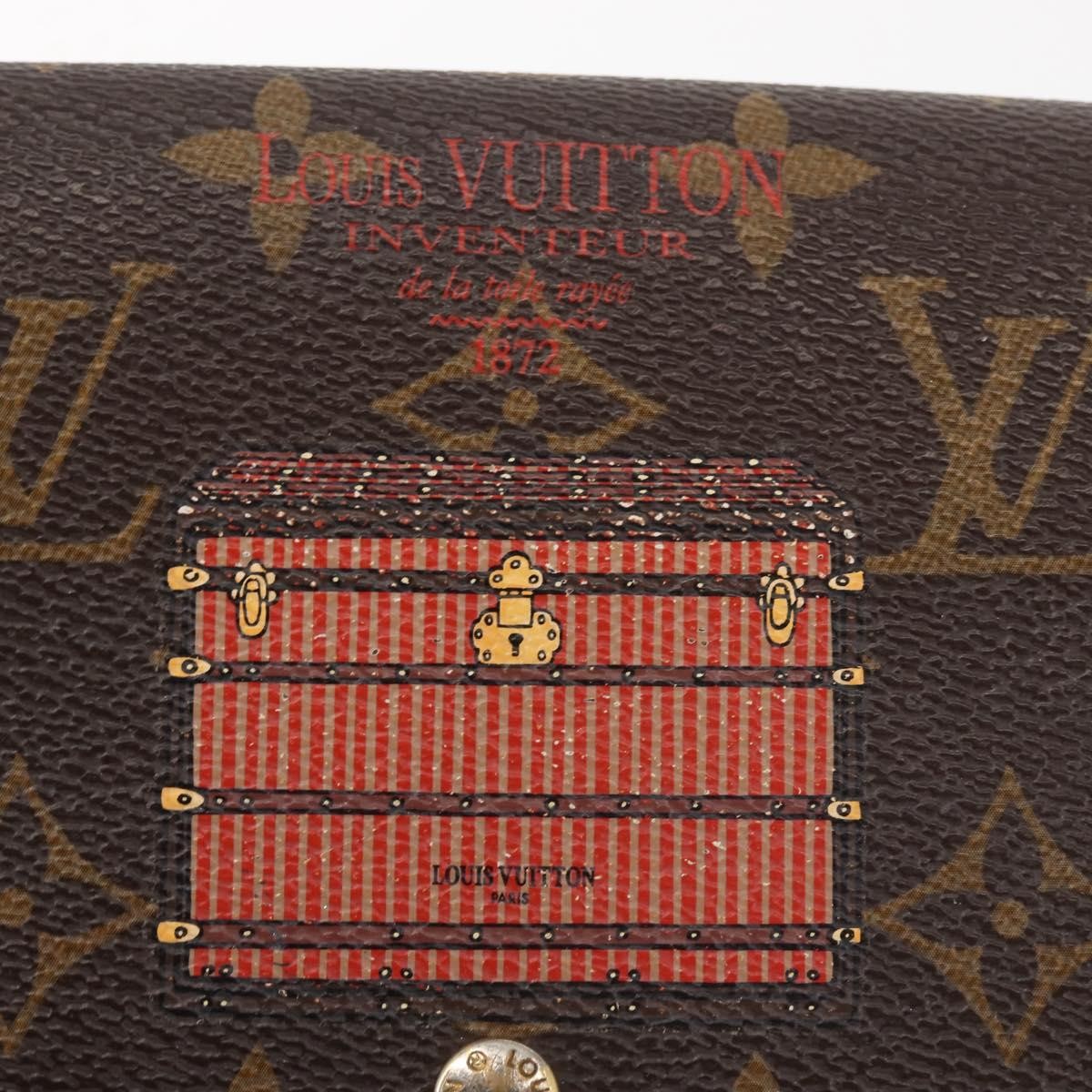 Louis Vuitton Vintage Sarah Wallet Monogram Canvas, BROWN, CANVAS, Wallets