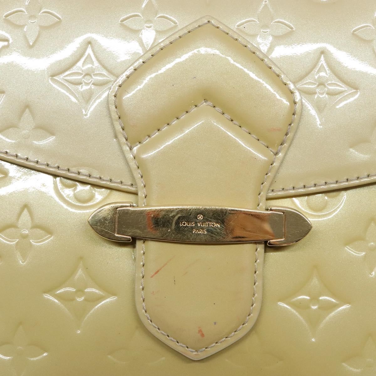 Louis Vuitton Bellflower Handbag Monogram Vernis, BEIGE, PATENT_LEATHER, Handbag