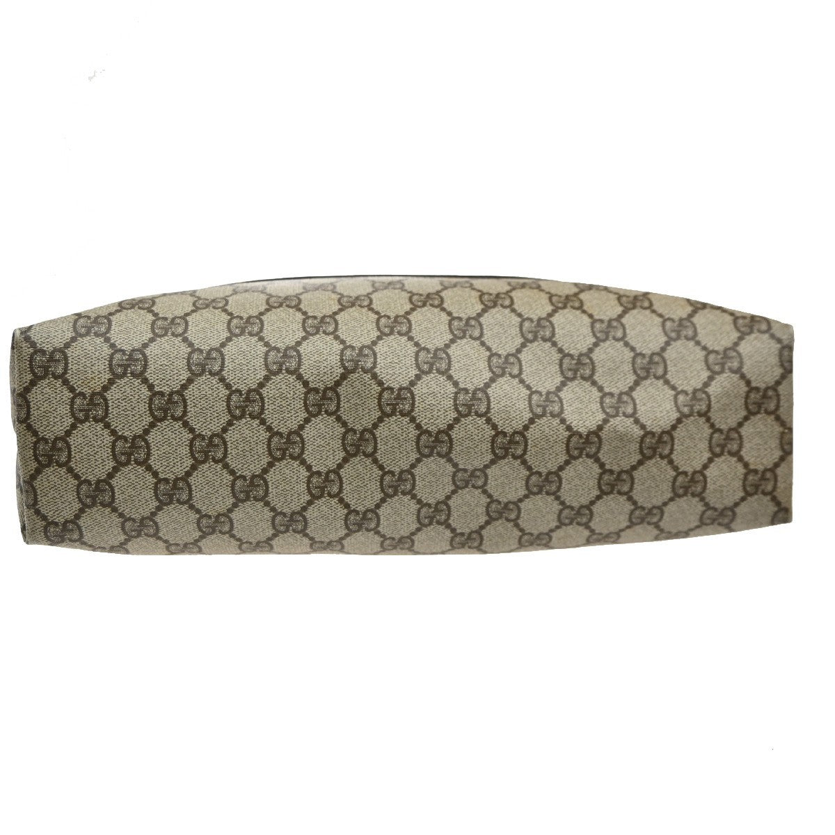 Gucci Vintage Web Strap Tote GG Coated Canvas, BEIGE, PVC, Tote bag