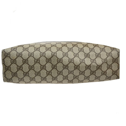 Gucci Vintage Web Strap Tote GG Coated Canvas, BEIGE, PVC, Tote bag