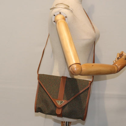 Saint Laurent Vintage Shoulder Bag Canvas, GOLD, PVC, Shoulder bag