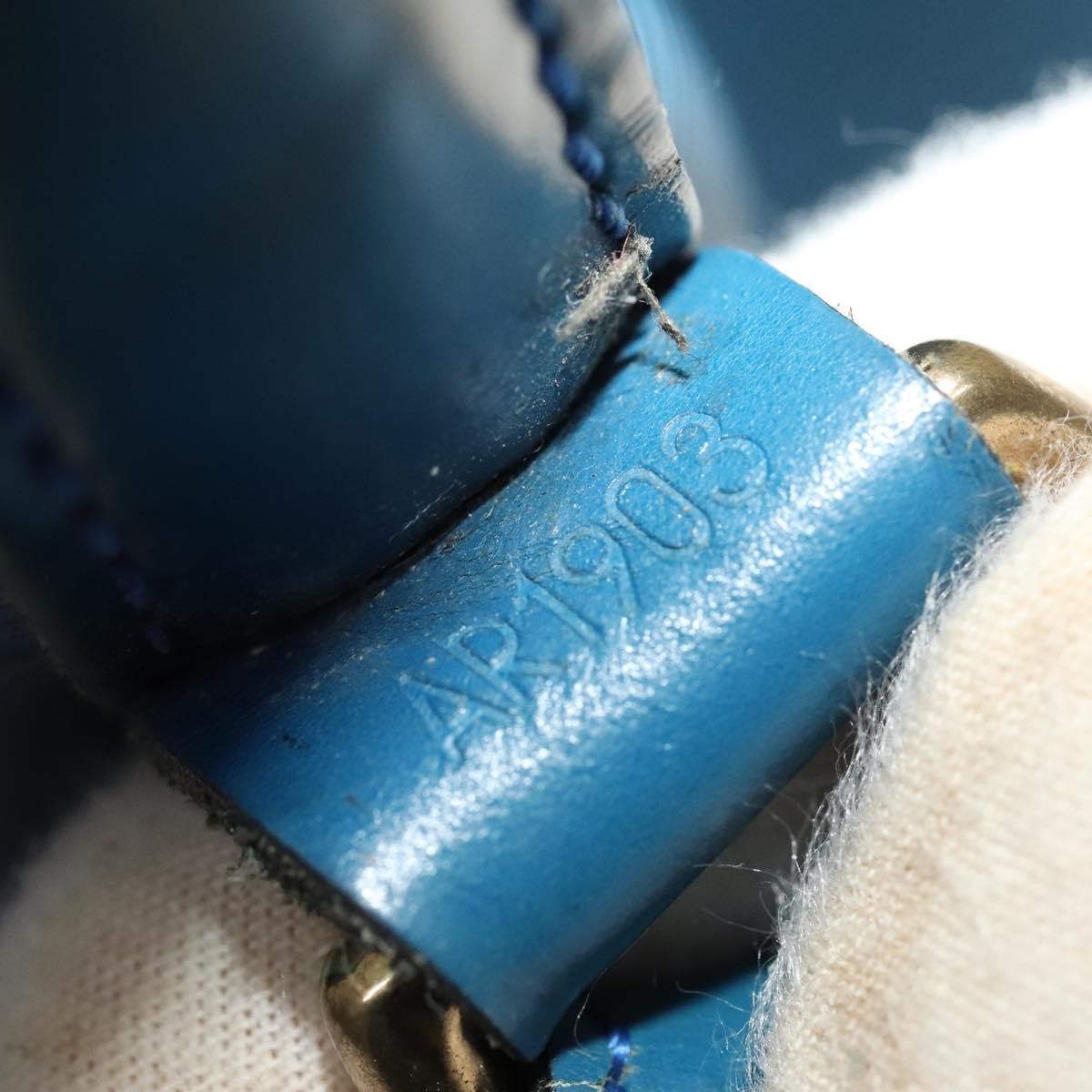 Louis Vuitton Noe Handbag Epi Leather, BLUE, LEATHER, Handbag