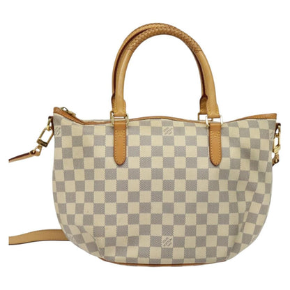 Louis Vuitton Riviera Handbag Damier, WHITE, CANVAS, Tote bag