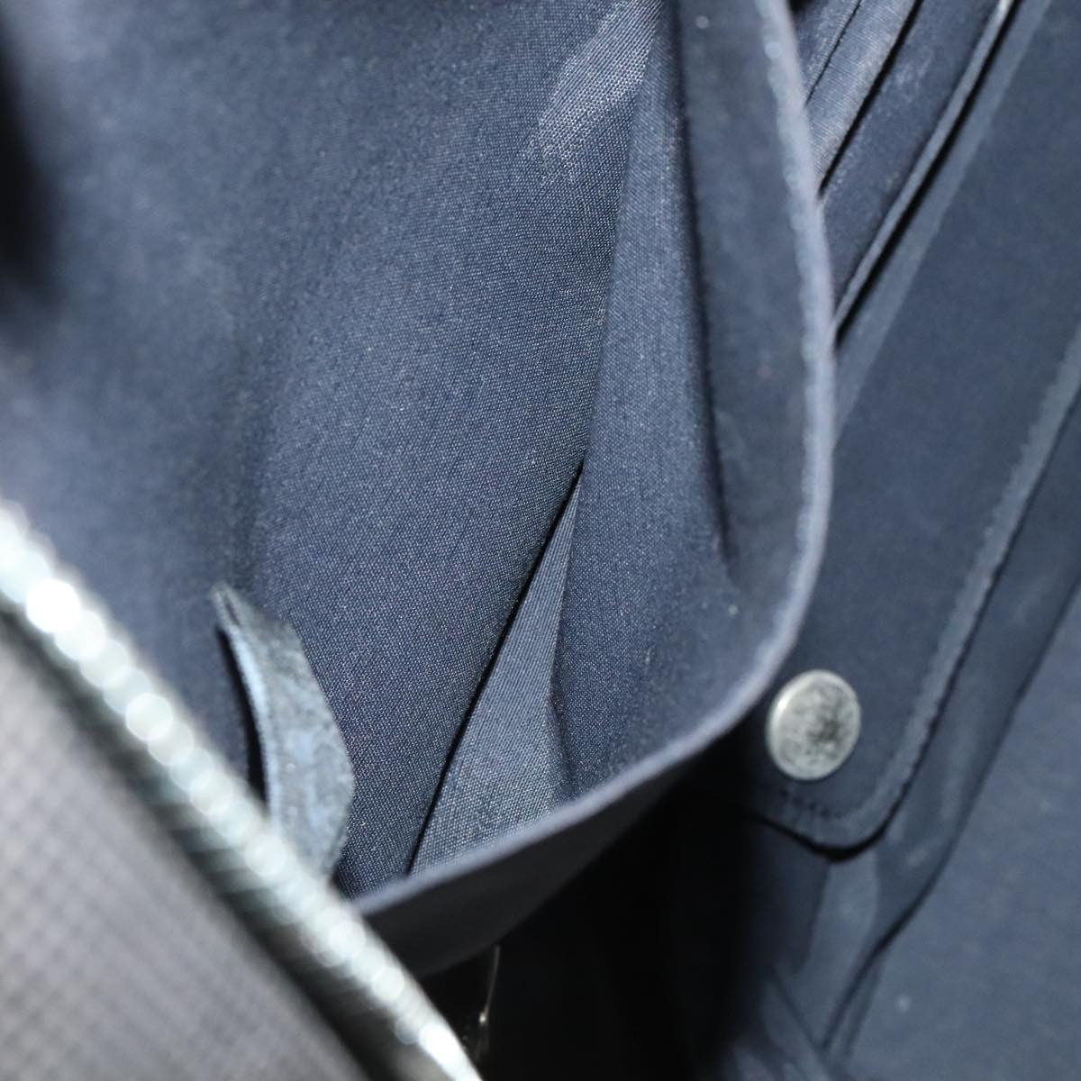 Hermes Vanity Herline Pouch Canvas, GRAY, CANVAS, Clutche & pouche