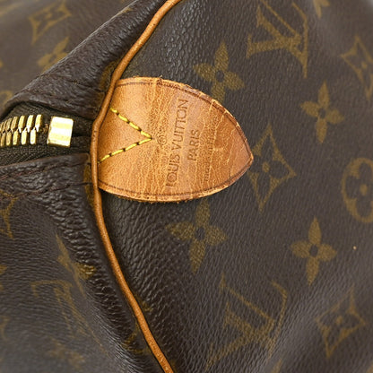 Louis Vuitton Keepall Bag Monogram Canvas, BROWN, CANVAS, Travel bag