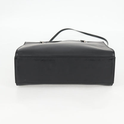 Gucci Bamboo Top Handle Convertible Tote Leather, BLACK, LEATHER, Tote bag