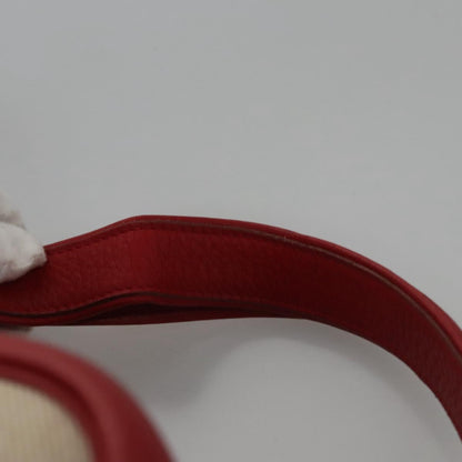 Hermes Victoria Messenger Bag Toile with Leather, BEIGE, CANVAS, Crossbody bag