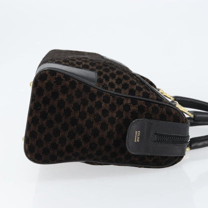 Celine Vintage Macadam Handbag C Macadam Suede, BLACK, SUEDE, Handbag