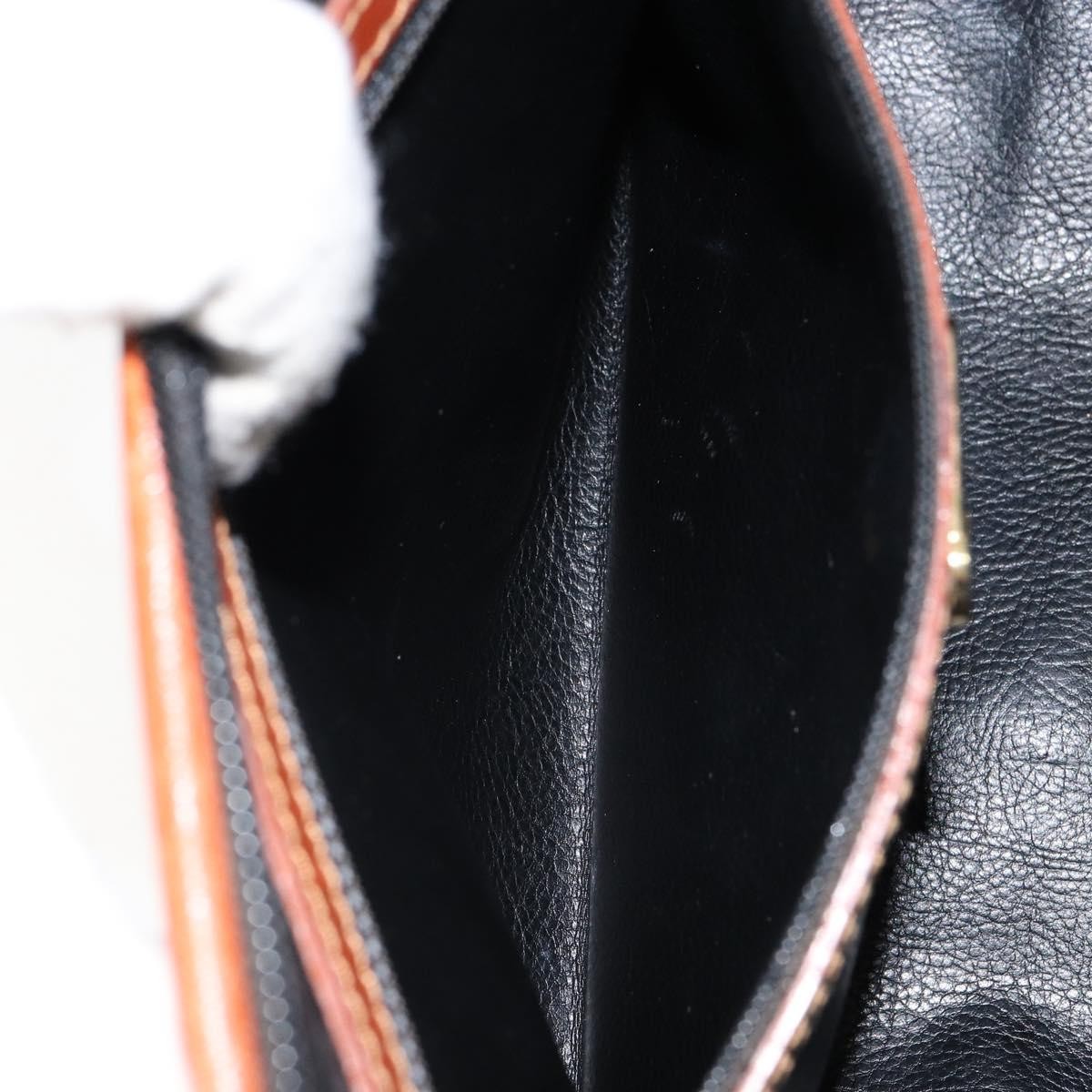 Fendi Vintage Pequin Convertible Boston Bag Coated Canvas, BLACK, CANVAS, Handbag